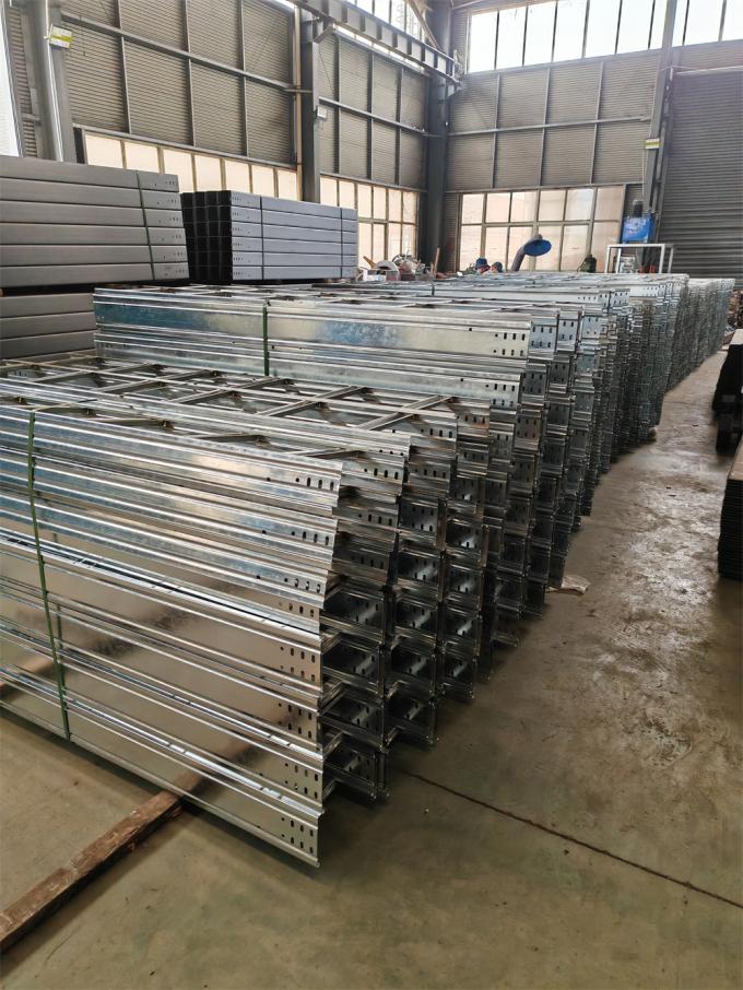 Hot Dip Galvanized Steel Cable Tray Electric Wire Cable Channel Tray Silvery Color 7