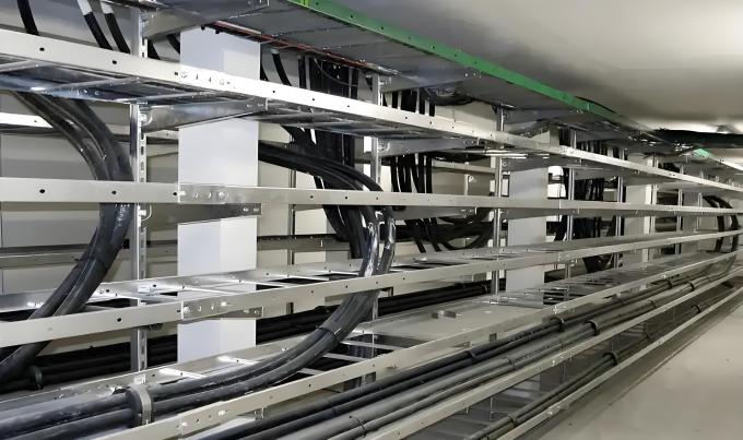 Steel Hot Dipped Galvanized Cable Tray / Outdoor Cable Trunking Metal 1m Length 5