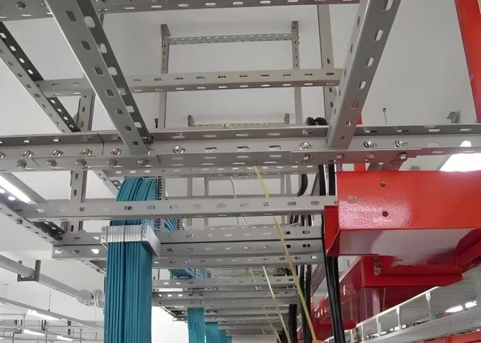 Outdoor Heavy Duty Produced 100mm Cable Tray Hot Dip Galvanized Cable Ladder Professional 1