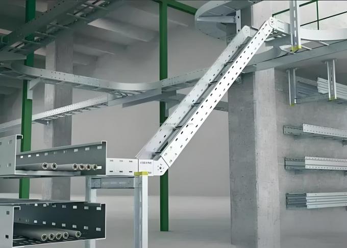 Outdoor Heavy Duty Produced 100mm Cable Tray Hot Dip Galvanized Cable Ladder Professional 4